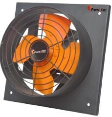 Fanex F4-KK-450-01 Harici motorlu 4 kanatlı metal pervaneli kare kasalı aksiyal aspiratörler Trifaze