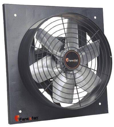 Fanex FAL-K-300-01 Harici motorlu kare kasalı alüminyum pervaneli aksiyal aspiratörler Monofaze