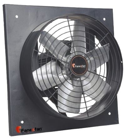 Fanex FAL-K-1120-01 Harici motorlu kare kasalı alüminyum pervaneli aksiyal aspiratörler Trifaze