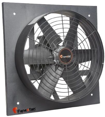 Fanex FHP-K-450-01 Harici motorlu plastik pervaneli kare kasalı aksiyal aspiratörler Monofaze