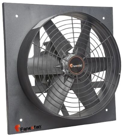Fanex FHP-K-710-01 Harici motorlu plastik pervaneli kare kasalı aksiyal aspiratörler Monofaze