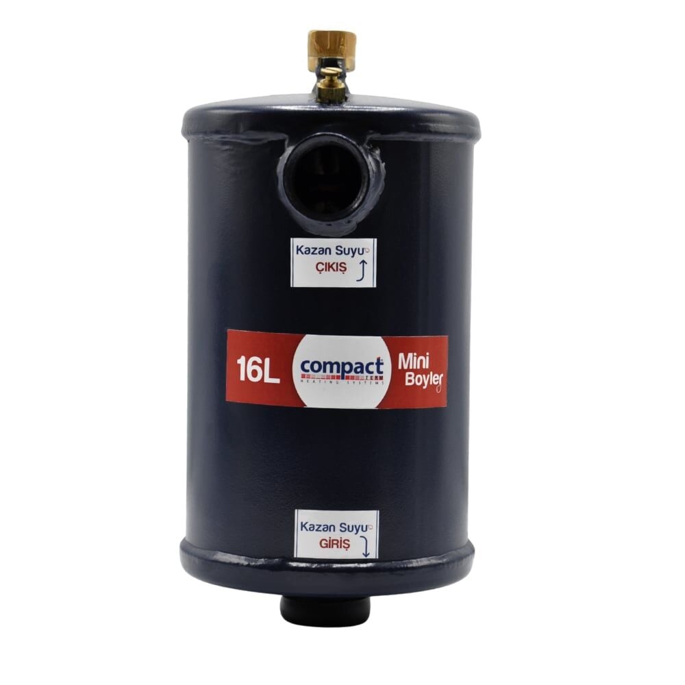 Compact Term 16 lt Boduç Boyler, Ani Su Isıtıcı Bakır Serpantinli (Mini Boyler)