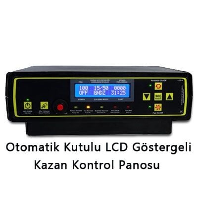 Otomatik (Stokerli) Kutulu LCD Göstergeli Katı Yakıtlı Kazan Kontrol Panosu
