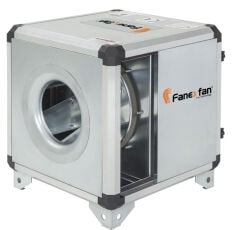Fanex FPH-315 Harici motorlu tek cidarlı akustik izoleli hücreli fan (geriye eğimli plug fanlı) Monofaze