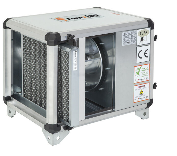 Fanex FPH-F-315 Harici motorlu çift cidarlı filtreli hücreli fan (geriye eğimli plug fanlı) Monofaze
