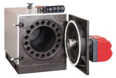 ÜGS-80, Sıcaksu Kazanı, Kalorifer Kazanı,  İki Geçişli, Doğalgaz yada Sıvı Yakıtlı, Merkezi Sistem, 80.000 Kcal/h, 93 KW, 4 Bar