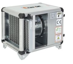 Fanex FPH-F-400 Harici motorlu çift cidarlı filtreli hücreli fan (geriye eğimli plug fanlı) Monofaze