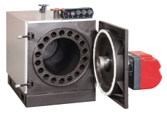 ÜGS-100, Sıcaksu Kazanı, Kalorifer Kazanı,  İki Geçişli, Doğalgaz yada Sıvı Yakıtlı, Merkezi Sistem, 100.000 Kcal/h, 116 KW, 4 Bar