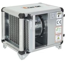 Fanex FPH-F-450 Harici motorlu çift cidarlı filtreli hücreli fan (geriye eğimli plug fanlı) Trifaze