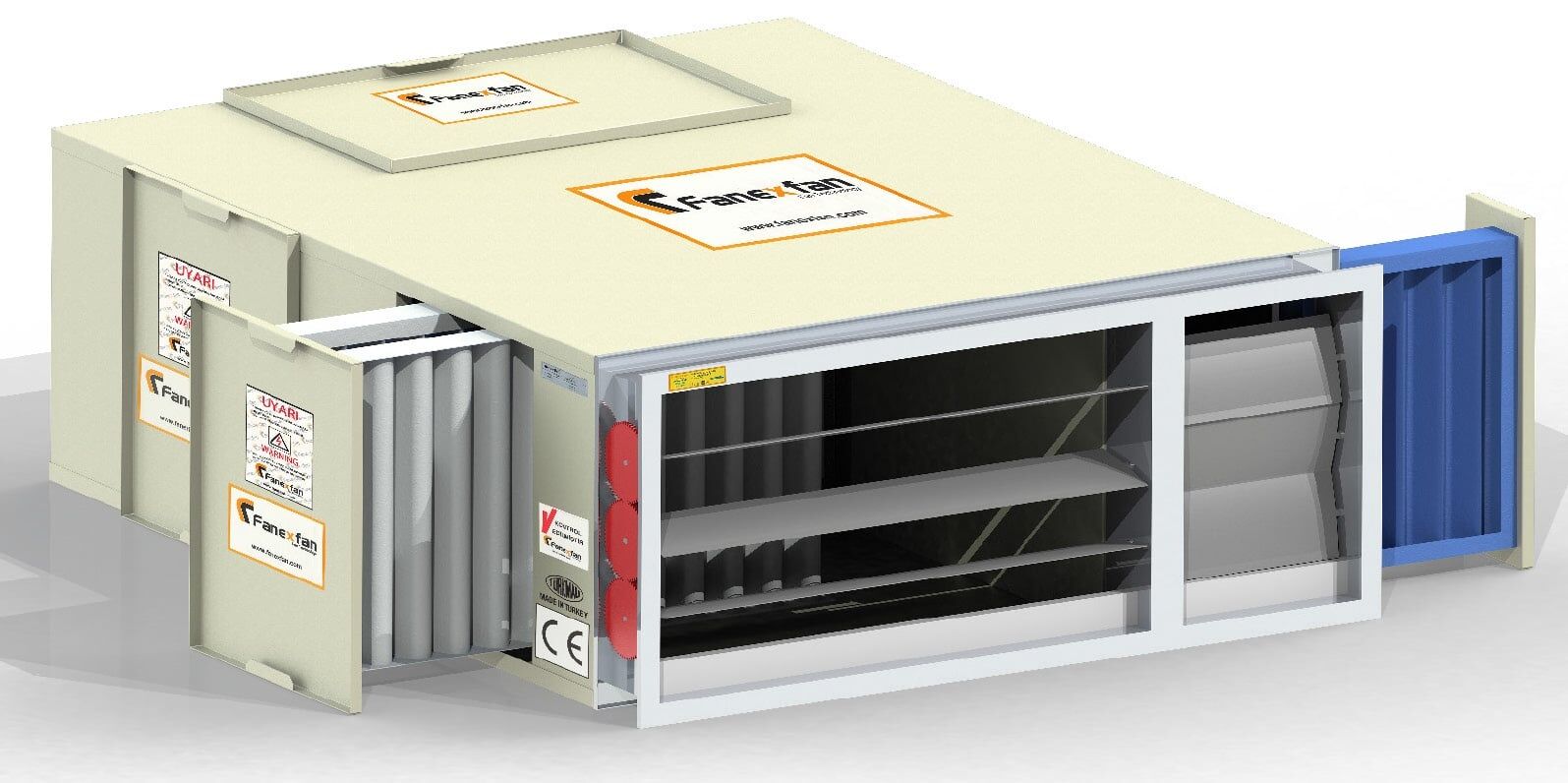 Fanex FKSF-P-3 Kanal tipi sığınak havalandırma fanları (plug fanlı)