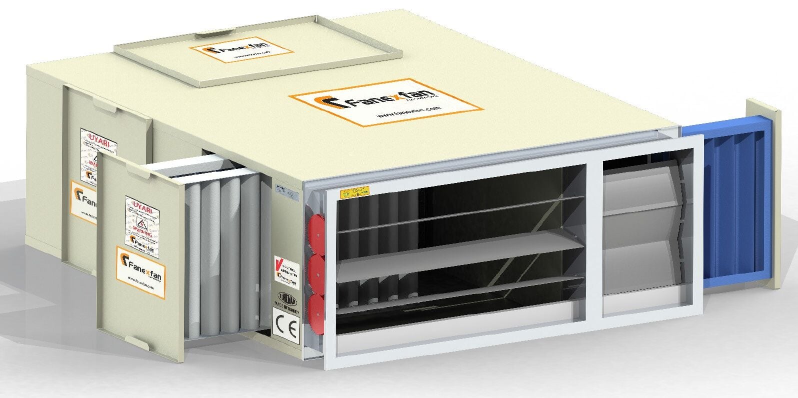 Fanex FKSF-P-13 Kanal tipi sığınak havalandırma fanları (plug fanlı)