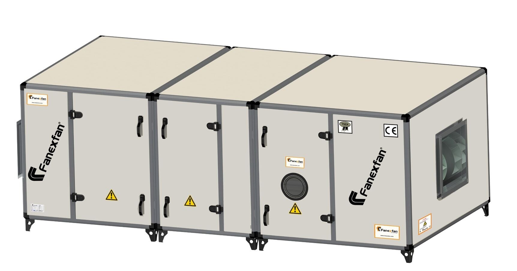 Fanex FBHS-3500 Elektrostatik filtreli bacasız havalandırma santrali Tek Sıra