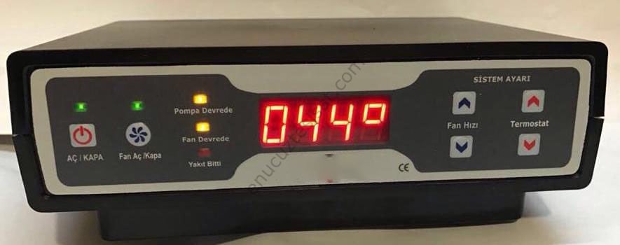 Manuel Kutulu Display Göstergeli Katı Yakıtlı Kazan Kontrol Panosu