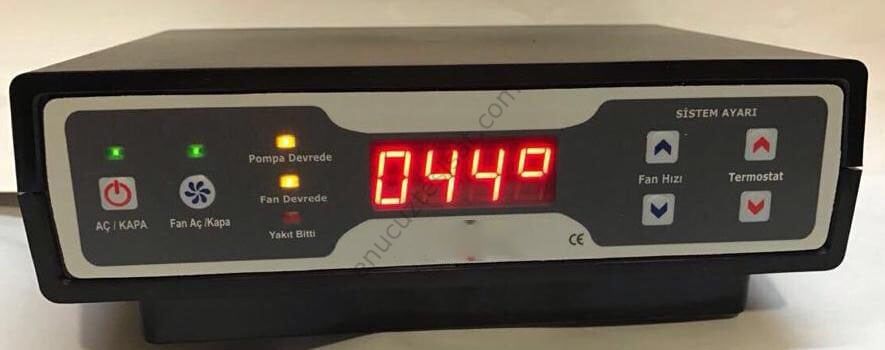 Manuel Kutulu Display Göstergeli Katı Yakıtlı Kazan Kontrol Panosu