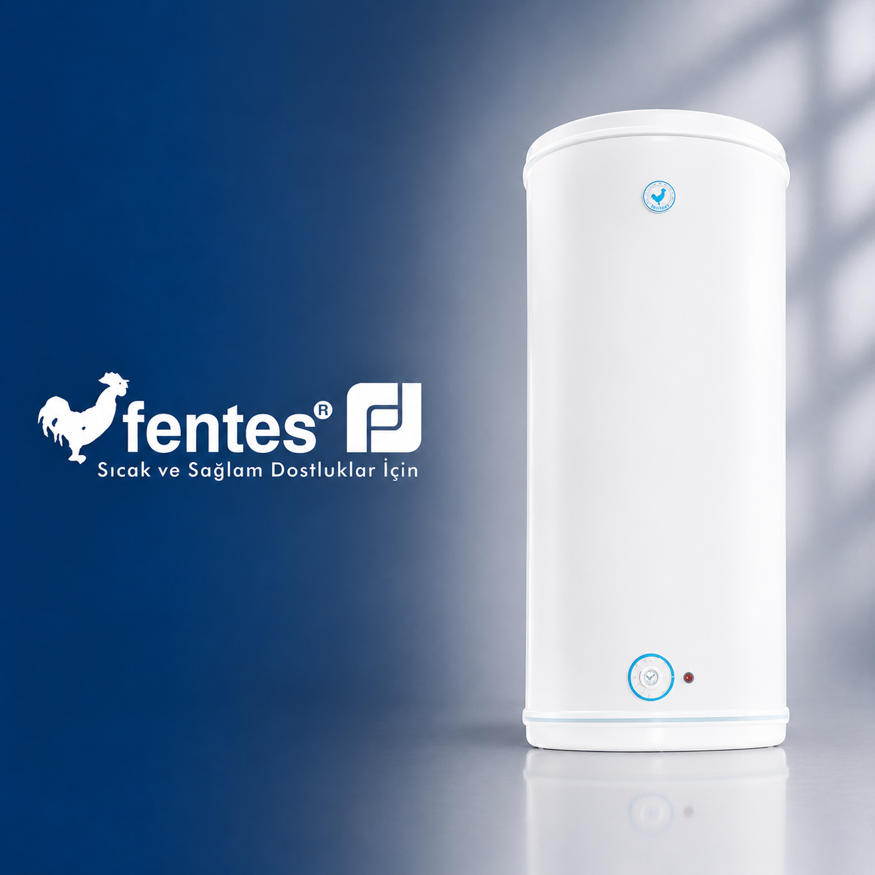 Fentes EIM-60 60 Litre Köşeli Dar Elektrikli Termosifon